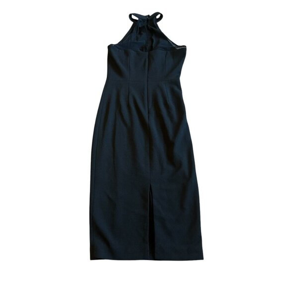 Dress the Population Black Sheath Halter Dress Mesh Back Fitted Size XS Women's - Picture 5 of 11